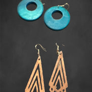 Wood Earrings |  Styles of Wooden Earrings | Wood Teardrop Earrings | Wooden Statement Earrings | Wood Hoop Earrings | Trendy Earrings