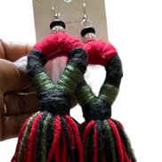 Yarn Earring Tassels Crochet Twisted knot Lightweight Multiply Color Yarn Earrings Fashion- Creation Essential's