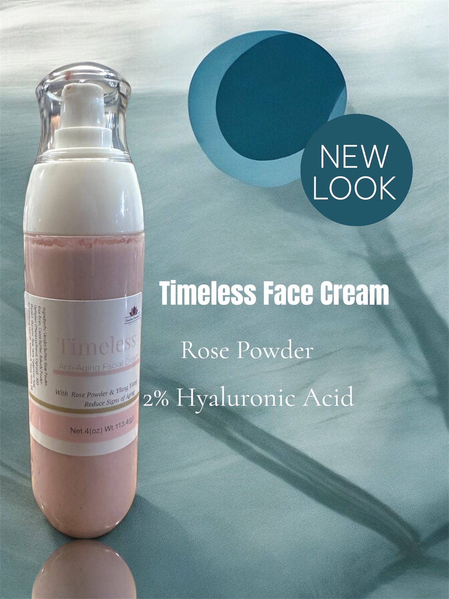 Timeless Facial Hydrating Cream with Rose Powder & Ylang Ylang, Natural Face Cream -Creation Essential's