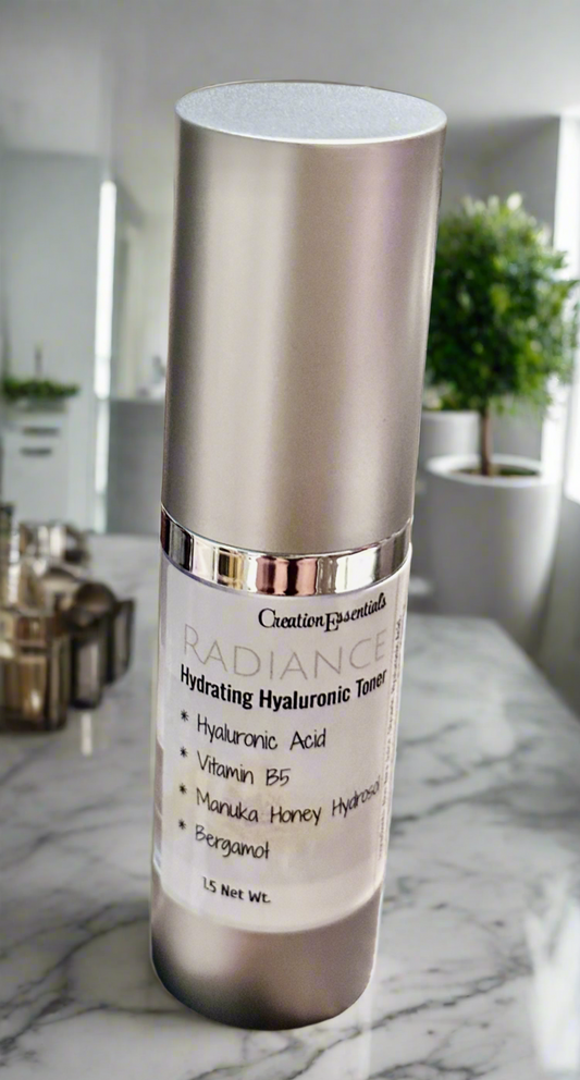 Radiance Hyaluronic Facial Toner with Caffeine Solution & Vitamin B - Creation Essential's