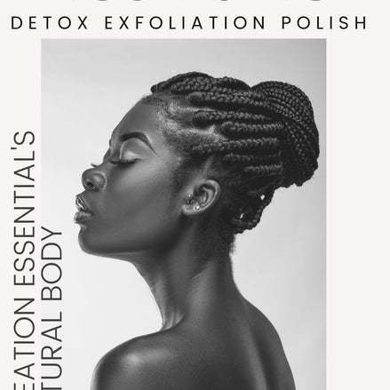 Restore Detox Exfoliation Facial Polish Scrub  2% Hyaluronic Acid, Activated Charcoal, Volcanic Pumice Powder & Seaweed Extract Vegan Scrub-Creation Essential