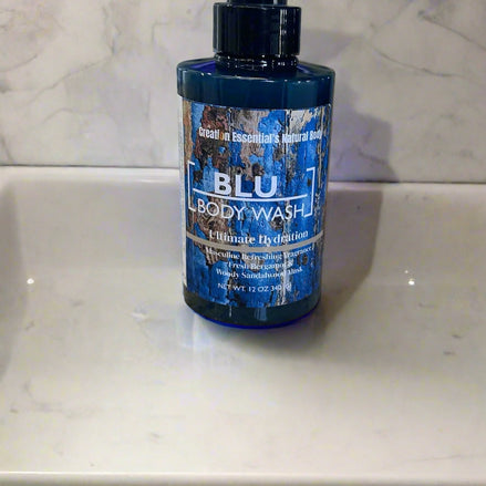 Buy 3 Get 3 or Buy 2 Get 1 Free  BLU Organic Body Wash Masculine Hydrates and Nourishes Skin