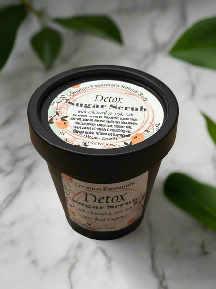 Detox Body Mask Scrub with Charcoal & Pink Salt