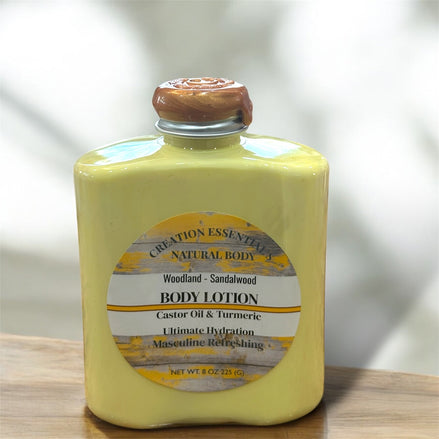 Buy 3 Get 3 or Buy 2 Get 1 Free   Woodland Sandalwood Men's Nourishing Body Lotion with Turmeric & Aloe Vera