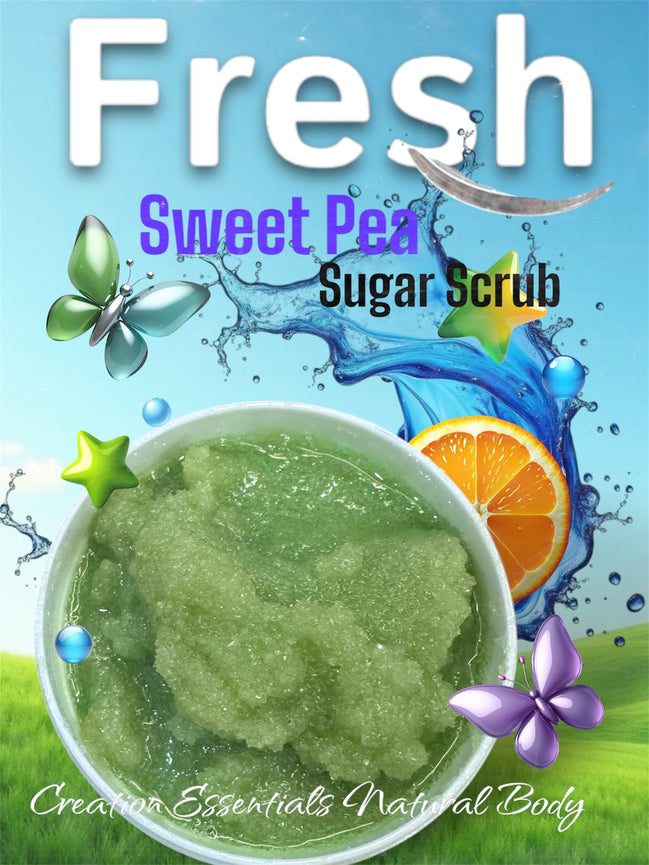 Beauty Is Me Sweet Pea Sugar Scrub