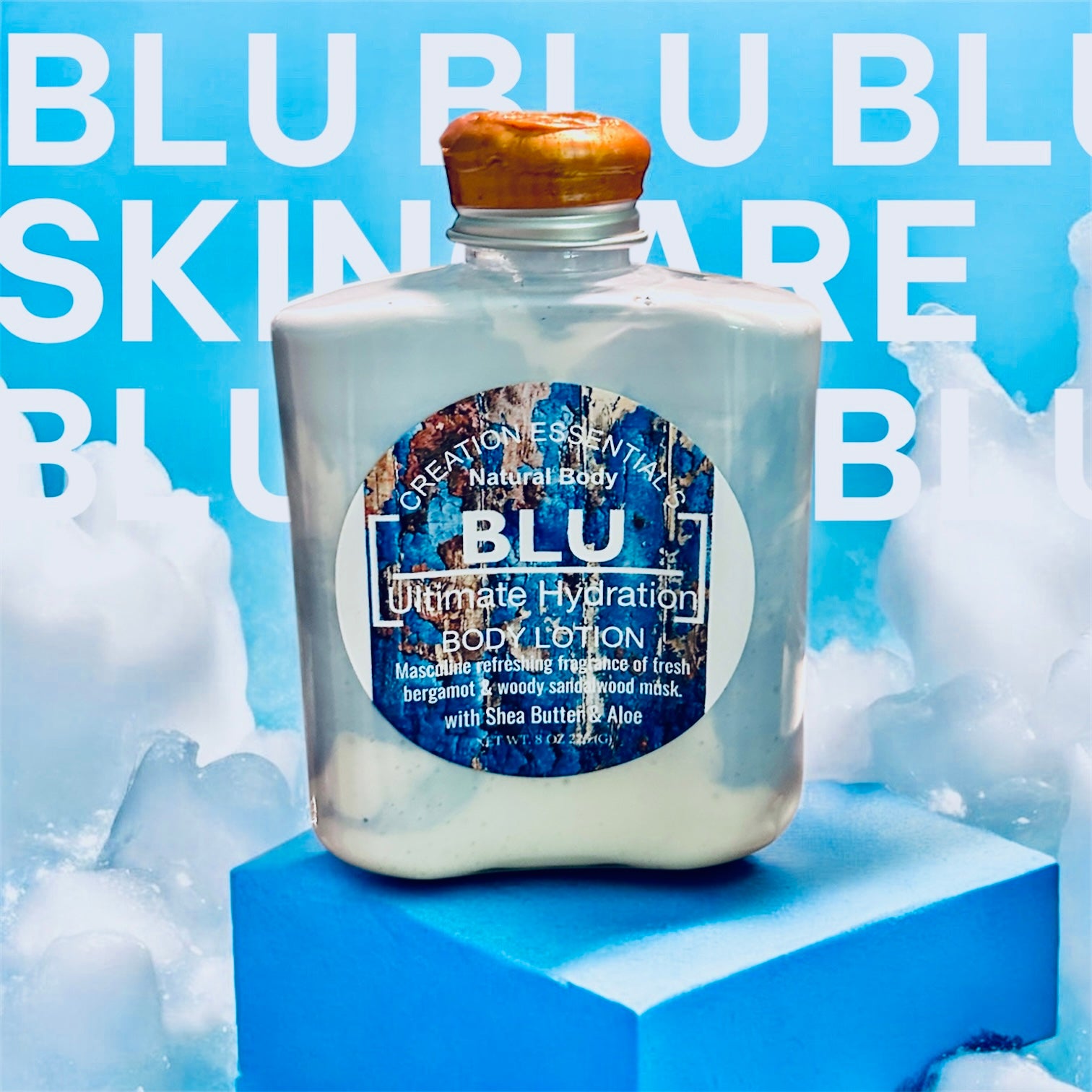 Buy 3 Get 3 or Buy 2 Get 1 Free BLU Men's Hydrating Body Lotion Inspired by Cool Water Men