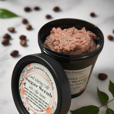 Good Morning Cafe Creamy Body Scrub with Coffee Beans