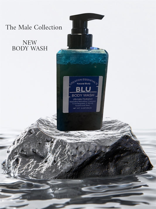 BLU Masculine Hydrates and Nourishes Skin Organic Body Wash