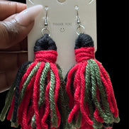 Yarn Earring Tassels Crochet Twisted knot Lightweight Multiply Color Yarn Earrings Fashion- Creation Essential's