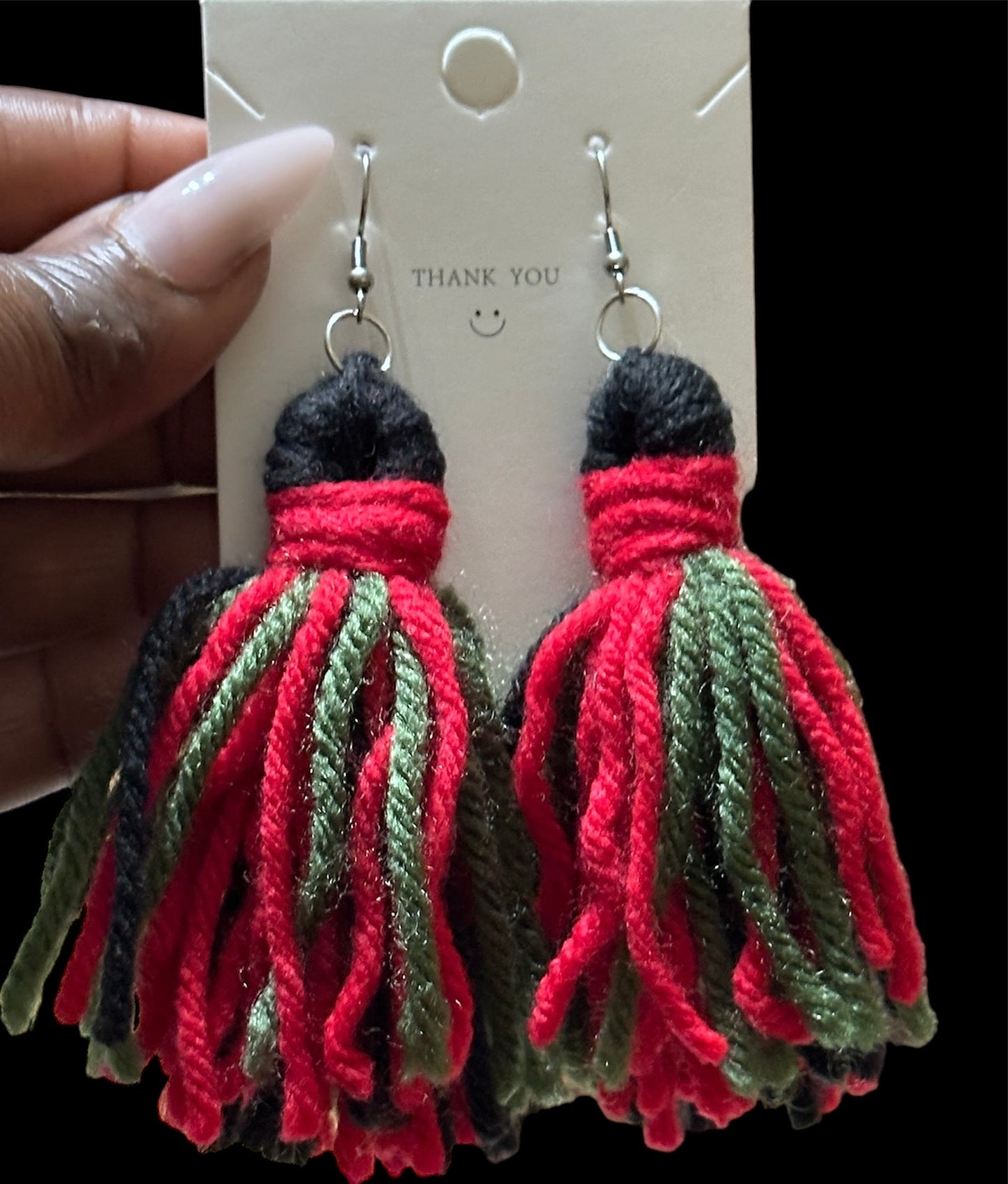 Yarn Earring Tassels Crochet Twisted knot Lightweight Multiply Color Yarn Earrings Fashion- Creation Essential's