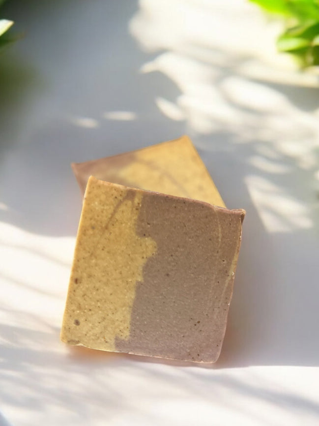 Timeless Turmeric & Rose Powder Soap Bar by Creation Essential's Natural Body