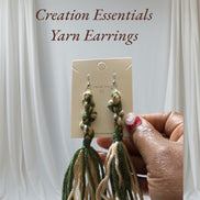 Yarn Earring Tassels Crochet Twisted knot Lightweight Multiply Color Yarn Earrings Fashion- Creation Essential's