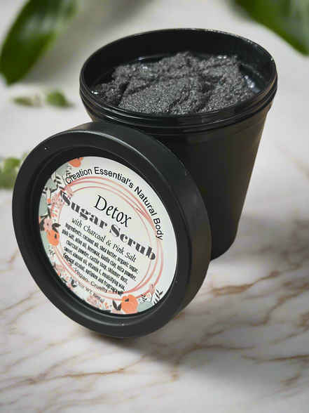 Detox Body Mask Scrub with Charcoal & Pink Salt