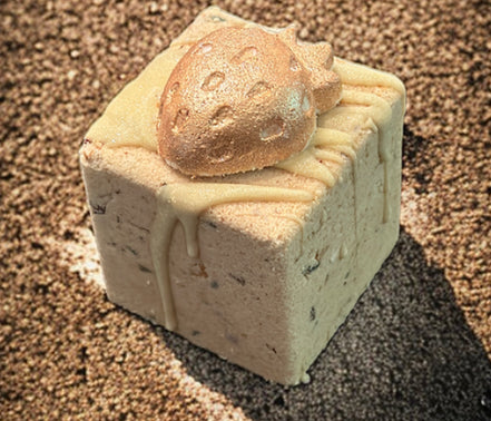 Bath Bombs Honey & Milk ,Love & Rose Petals 2PK Bath Bombs w/Oats & Honey Powder/ Organic/ Hydrating -Creation Essentials