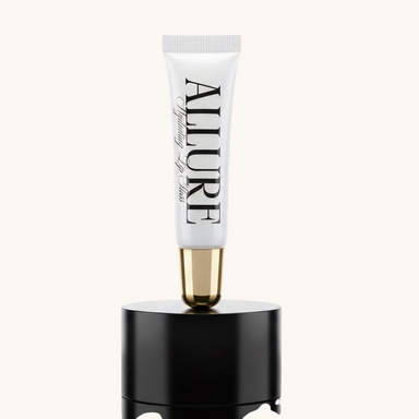 Lip Gloss tube labeled 'Allure' on a white background