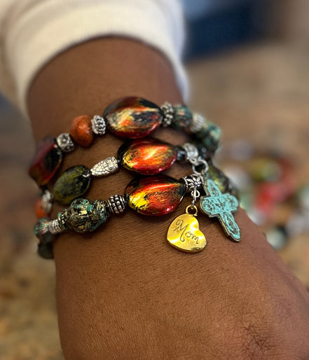 Bohemian Bead Style Bracelets, Fashion Bracelets- Creations Essential's Fashion Accessories