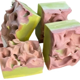 Goats Milk Soap Bar, A Touch of Pink, Organic Vegan Goats Milk Soap Bar