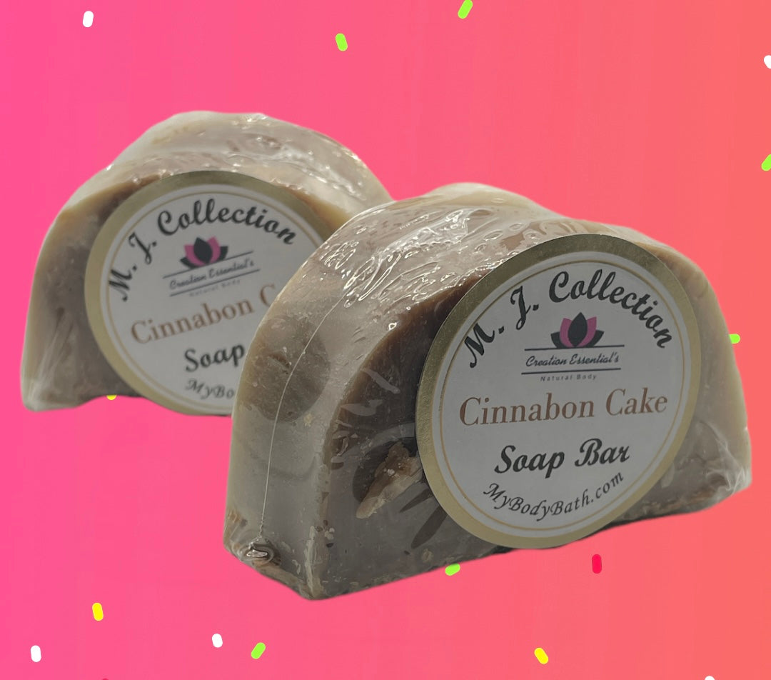A Slice Of Cake Cinnabon Soap Bar By: M.J.