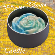 Flower Bloom Soy Wax Candle Handmade Candle - Creation Essential's