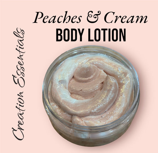 Peaches N’ Cream Whipped Body Cream Natural Vegan Body Cream - Creation Essentials