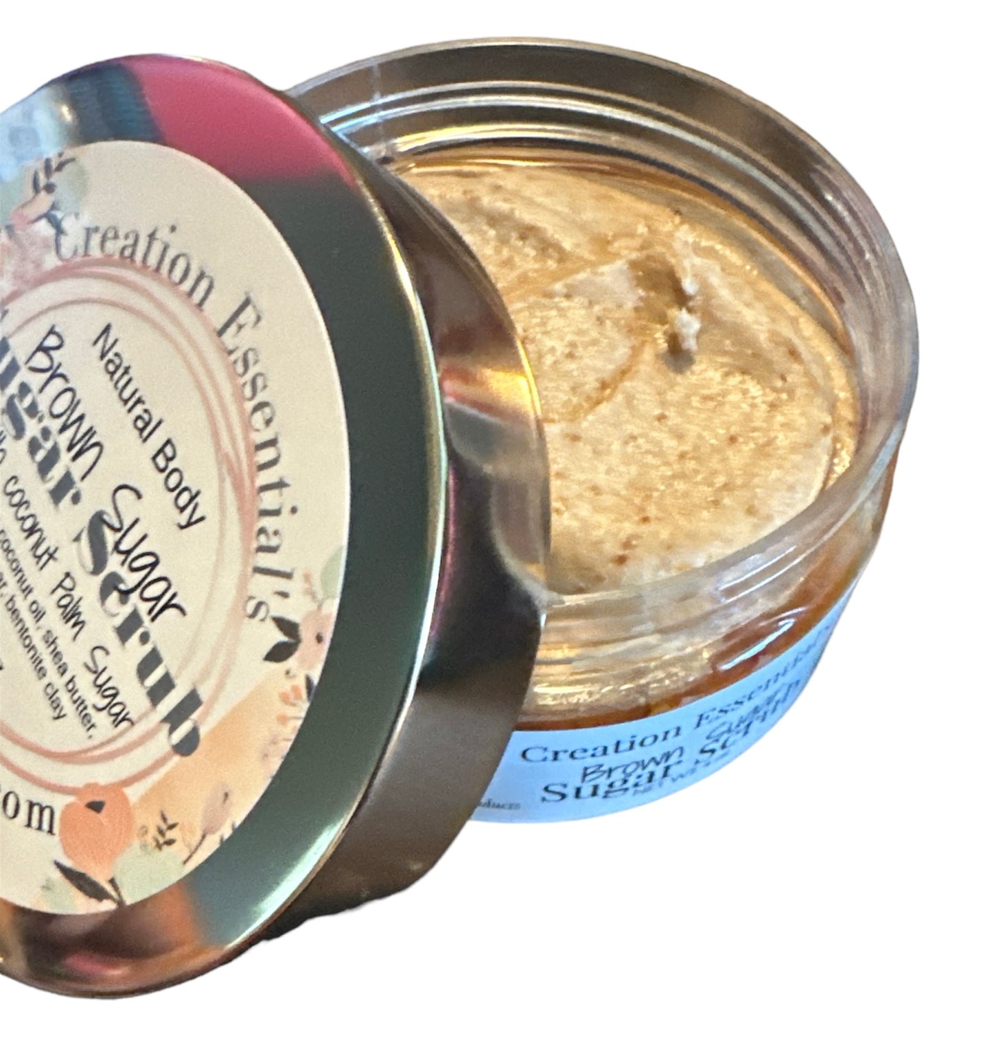 Brown Sugar Whipped Body Polish/ Shower Scrub w/Coconut Palm Sugar & Sea Salt