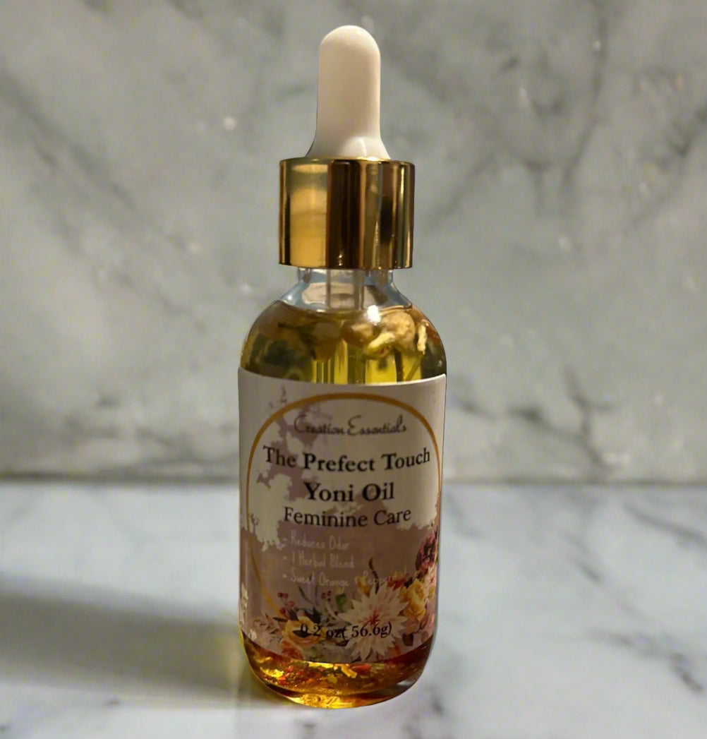 The Perfect Touch Yoni Oil, Natural Feminine Balance -Organic Handmade Vegan  Body Oil Creation Essentials