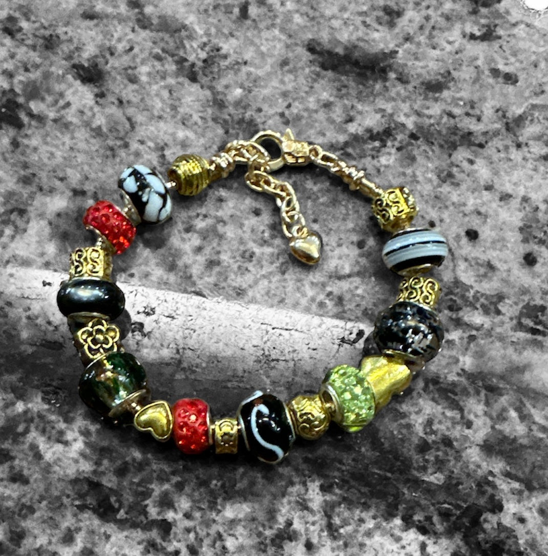 Creation Essential's Luxury Queen Sister Charm Bracelet- African/Black History Inspired Charm  Bracelets