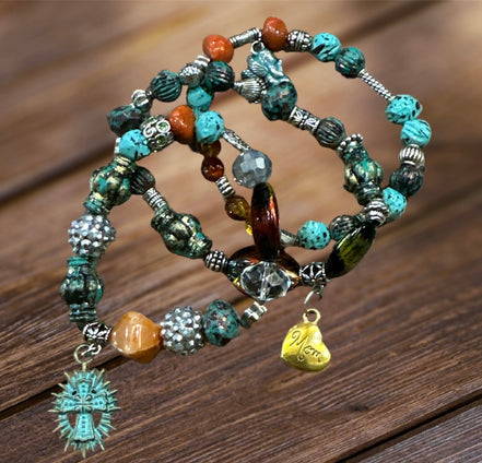 Bohemian Bead Style Bracelets, Fashion Bracelets- Creations Essential's Fashion Accessories