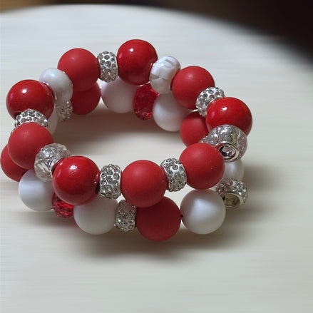 Silicone Bead Bracelet Singles & Sets, Beaded Stretch Bracelet, keychain, Sensory Bracelet, Fidget Bracelet, Colorful Silicone Bracelet