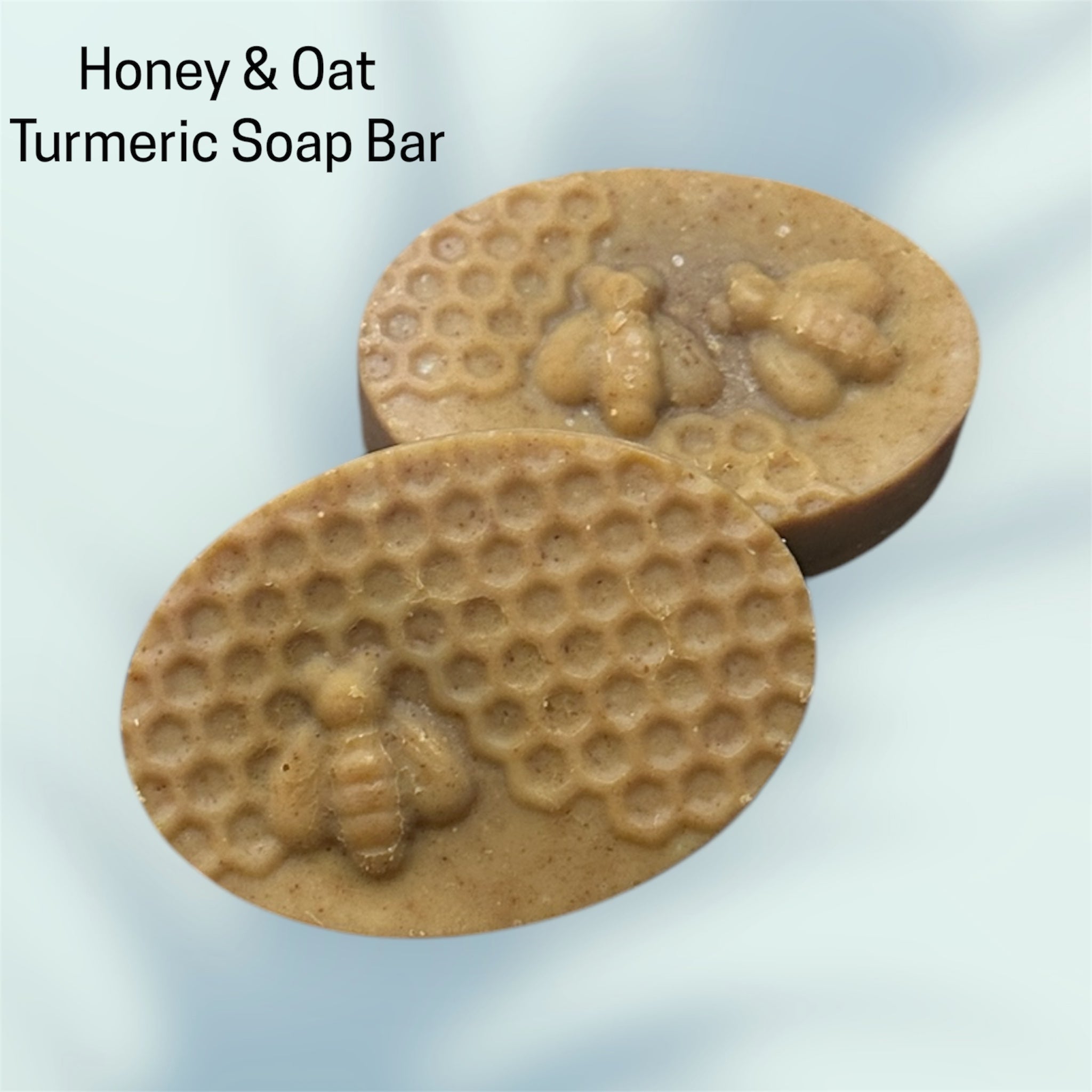 Honey Bee Soap Bar Turmeric w/Oats  Soap Bars 2pk  By: M.J. Candy Collection