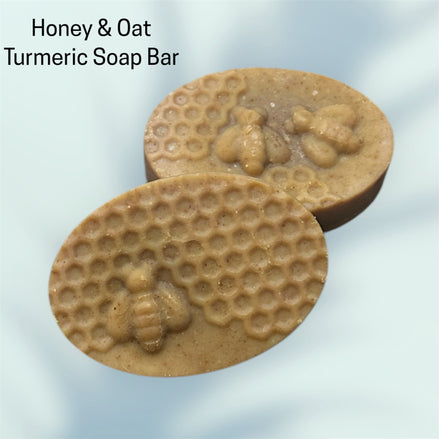 Honey Bee Soap Bar Turmeric w/Oats  Soap Bars 2pk  By: M.J. Candy Collection