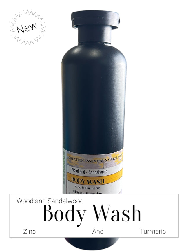 Buy 3 Get 3 or Buy 2 Get 1 Free Woodland Sandalwood hydrating men's Body Wash with Turmeric & Olive Oil