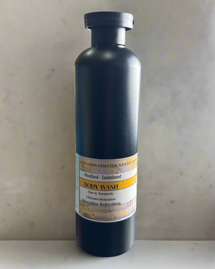 Buy 3 Get 3 or Buy 2 Get 1 Free Woodland Sandalwood hydrating men's Body Wash with Turmeric & Olive Oil