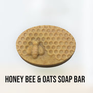 Honey Bee Soap Bar Turmeric w/Oats  Soap Bars 2pk  By: M.J. Candy Collection