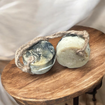 Two Face Soap on the Rope w/Loofah Inside