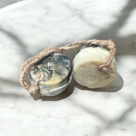 Two Face Soap on the Rope w/Loofah Inside