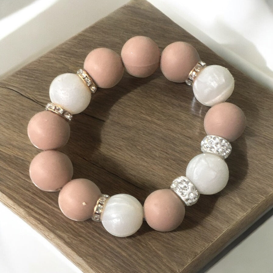 Silicone Bead Bracelet Singles & Sets, Beaded Stretch Bracelet, keychain, Sensory Bracelet, Fidget Bracelet, Colorful Silicone Bracelet