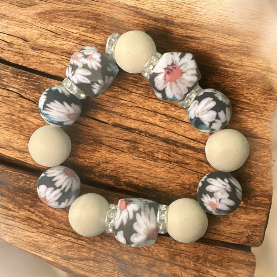 Sugarbands Bracelet's -Silicone Wristbands, Sensory Bead Bracelet & Fashion Bracelet, Beaded Stretch Bracelet, Sensory Bracelet, Fidget Bracelet, Colorful Silicone Bracelet