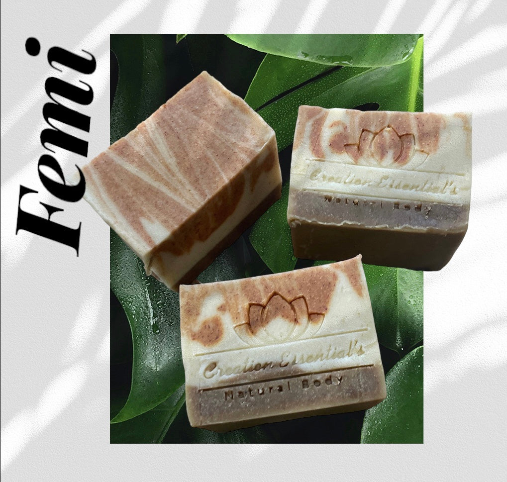 "Fẹ́mi Love Me "Men's Soap Bar w/ Turmeric