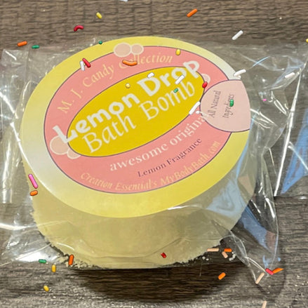Bath Bomb Lemon Drop Bath Bomb By: M.J. Candy Collection