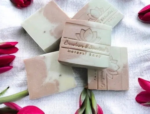 Organic Soap, Vegan Soap, Sugar Plum Soap Bar with White Clay- Creation Essential's