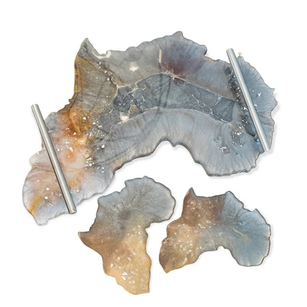 Resin Tray with handle Luxury Africa Resin Tray Set