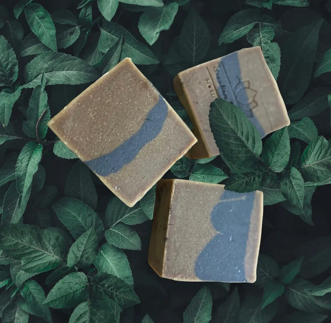 Thabo Soap Natural Man Soap Bar with Matcha, Oats & Charcoal Organic Soap -Creation Essential's