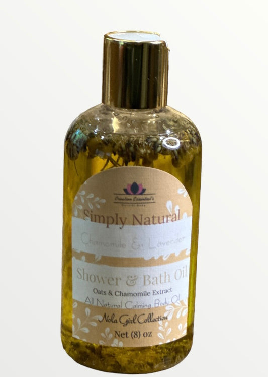 Nola Girl Simply Natural Relax & Calming Shower & Body Oils w/chamomile and lavender